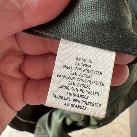 Anthropologie Maeve Green Silk Pencil Skirt Women’s Size 6 Midi High Waist - Picture 6 of 6